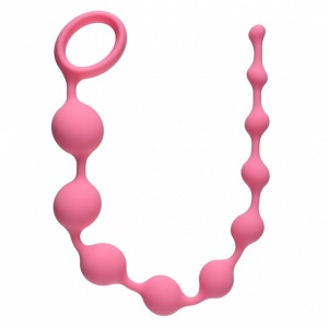 Цепочка анальная Lola Long Pleasure Chain, силикон, розовый