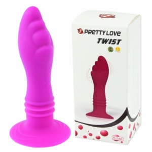 Стимулятор анальный Pretty Love Twist с вибрацией, фиолетовый