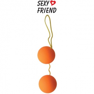 Шарики вагинальные Balls, оранжевый