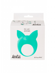Кольцо эрекционное Lola Mimi Animals Kitten Kyle с вибрацией, зеленый