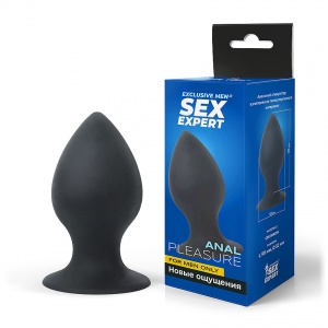 Стимулятор анальный Sex Expert 90х52, черный