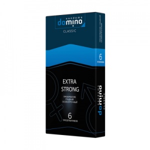 Презервативы Domino Classic Extra Strong особо прочные, 6 шт