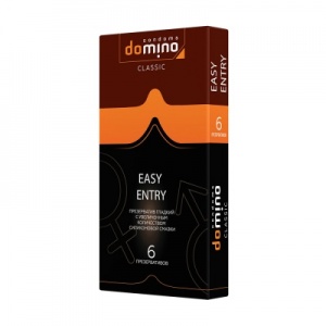 Презервативы Domino Classic Easy Entry с увелич. кол. смазки, 6 шт