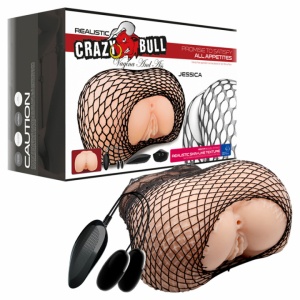 Мастурбатор Crazy Bull Jessica вагина + анус,  киберкожа