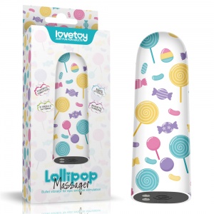 Вибропуля LoveToy Lolipop Massager, перезаряжаемая, белый
