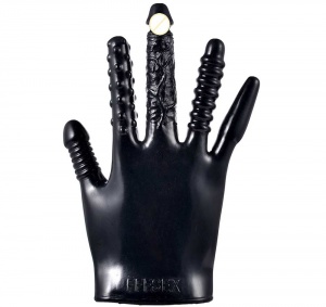 Секс-перчатка стимулирующая с вибрацией, черный