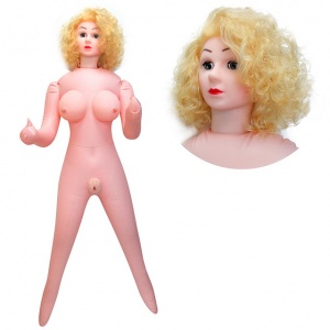 Кукла Вероника надувная, 3D-лицо, волосы, реалистичное влагалище, вибрация