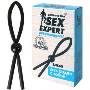Лассо Sex Expert эрекционное, черный