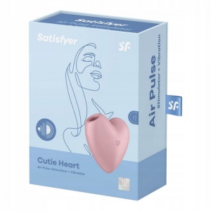 Стимулятор бесконтактный Satisfyer Cutie Heart, розовый  
