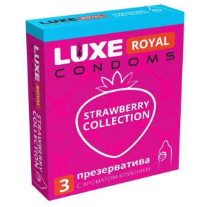 Презерватив Luxe Royal Strawberry 3 шт.