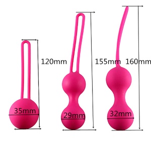 Шарики вагинальные EroHot Sex Toys, набор, фиолетовый