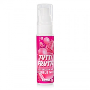 Любрикант Tutti Frutti съедобный Bubble Gum, 30 г