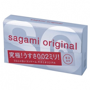 Презервативы Sagami Original 0.02 полиуретановые супертонкие, 6 шт