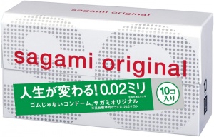 Презервативы Sagami Original 0.02 полиуретановые супертонкие, 10 шт