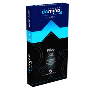 Презервативы Domino Classic King Size увеличенного размера, 6 шт