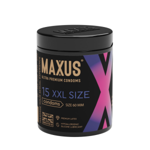 Презервативы Maxus XXL увелич. размера, 15 шт, 1 уп.