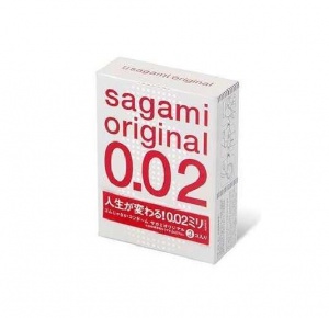 Презервативы Sagami Original 0.02 полиуретановые супертонкие, 3 шт