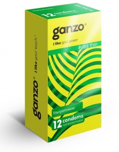 Презервативы Ganzo Ultra thin ультратонкие, 12 шт