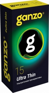 Презервативы Ganzo Ultra thin ультратонкие, 15 шт