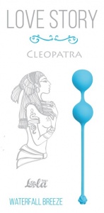 Шарики вагинальные Love Story Cleopatra Waterfall Breeze, голубой