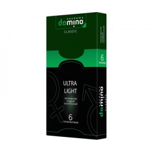Презервативы Domino Classic Ultra Light ультратонкие, 6 шт