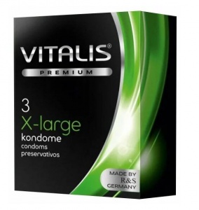 Презервативы Vitalis X-Large, увелич.размера, 3 шт., 1 уп.