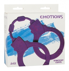 Наручники Lola Emotion Stretchy Cuffs, силикон, фиолетовые
