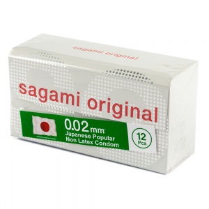 Презервативы Sagami Original 0.02 полиуретановые супертонкие, 12 шт