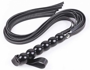 Плетка EroHot Beads, черный