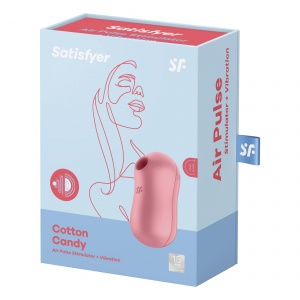 Стимулятор бесконтактный Satisfyer Cotton Candy, с вибрацией, розовый
