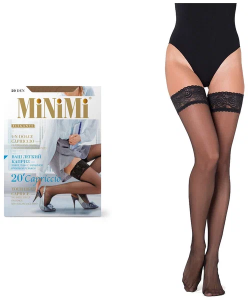 Чулки MiNiMi Capriccio 20, разм. XL, черный