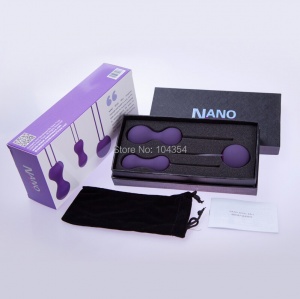 Шарики вагинальные Jeuplay Kegel Ball Nano Toys, набор, фиолетовый