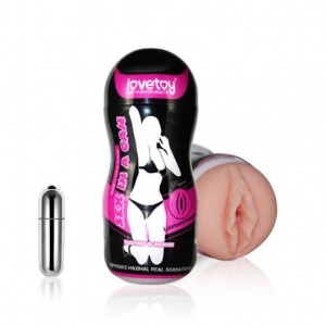 Мастурбатор LoveToy Sex in a Can, с вибрацией