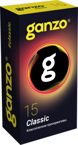 Презервативы Ganzo Classic классические, 15 шт