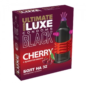 Презерватив Luxe Ultimate Black Болт на 32, вишня, 1 шт.