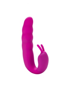 Вибромассажер Aphrodisia Ribbed Dual Stimulator, розовый