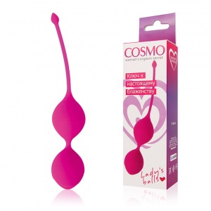 Шарики вагинальные Cosmo, розовый